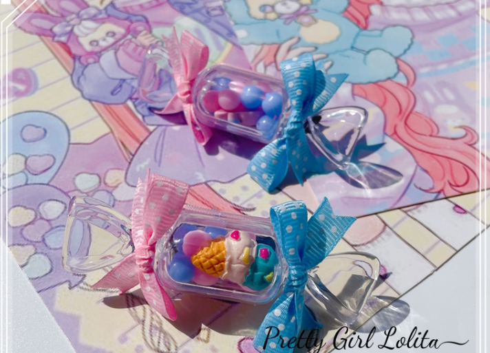 Pretty Girl Lolita - Sweet Lolita Pink-blue Accessories