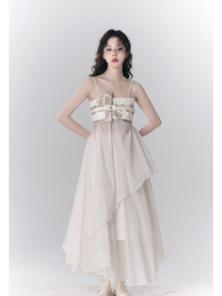 Bowknot Button Dress & Skirt【s0000001780】