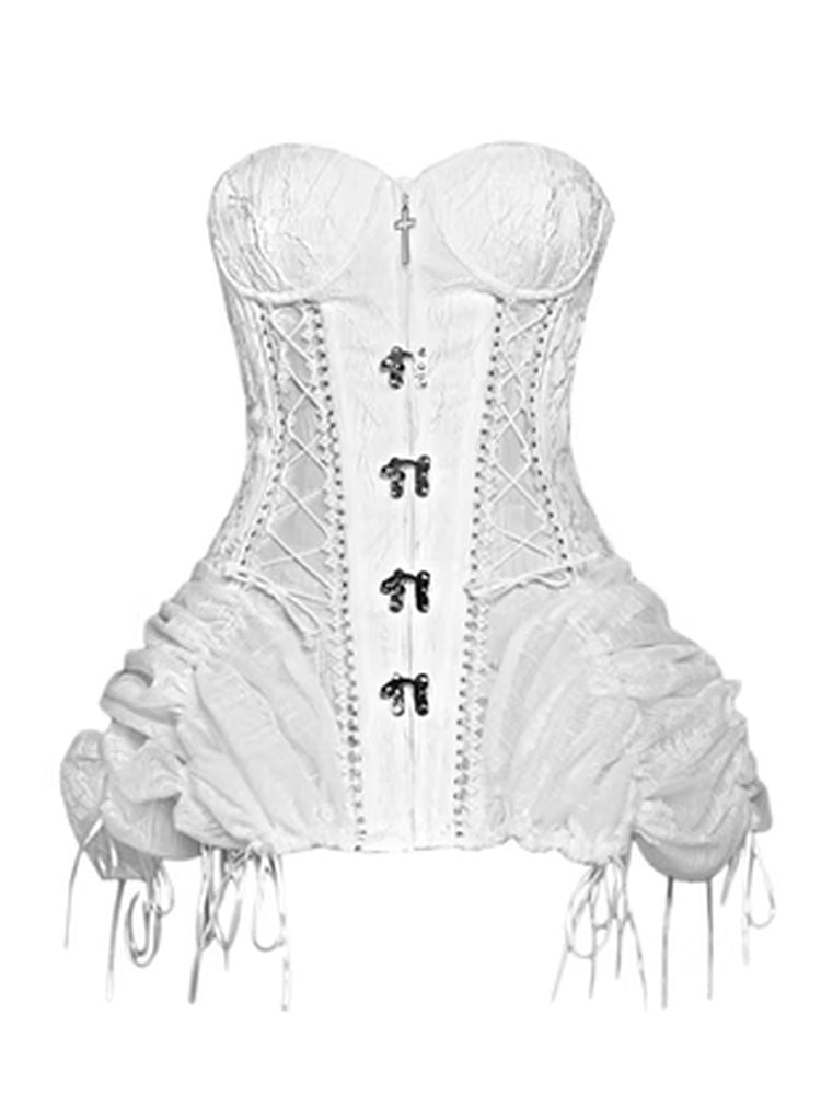 White Birdcage Corset + pants【s0000001813】