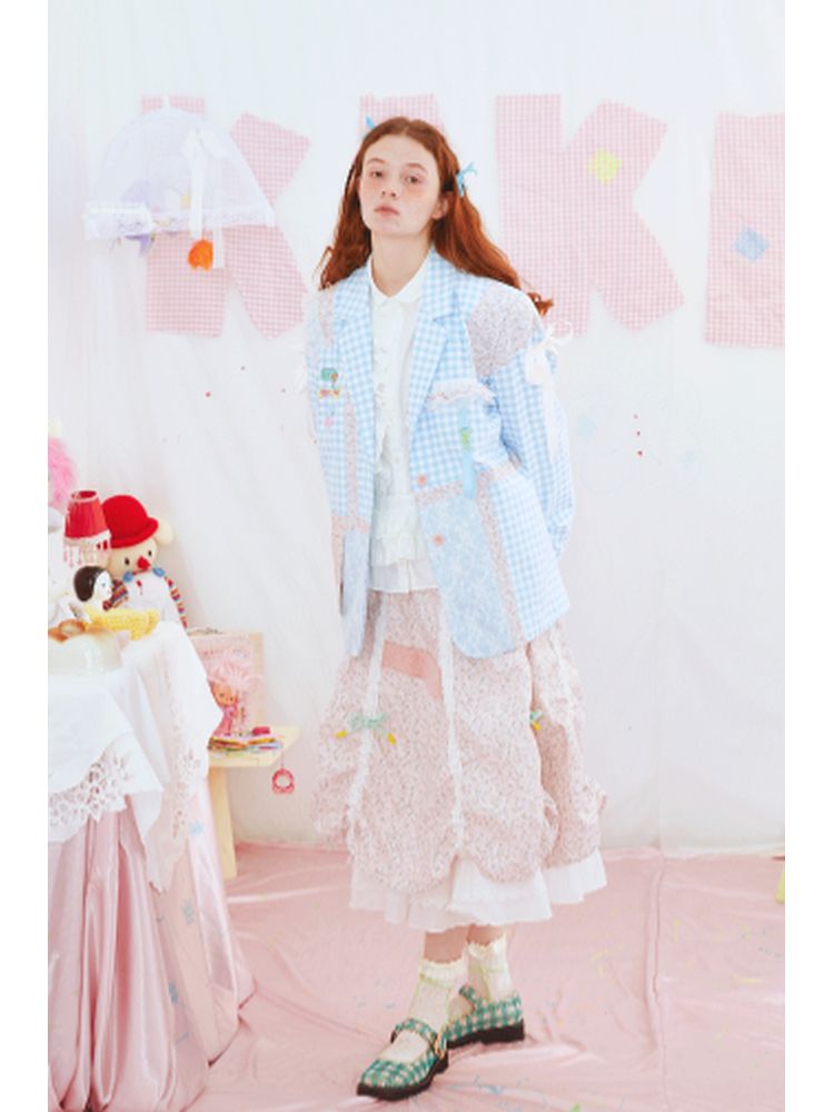 Plaid Suit Jacket【s0000001558】