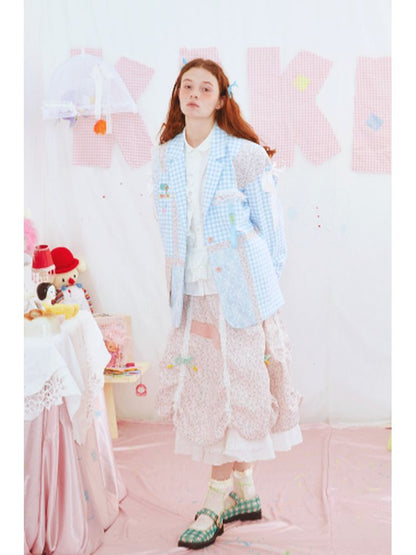 Plaid Suit Jacket【s0000001558】