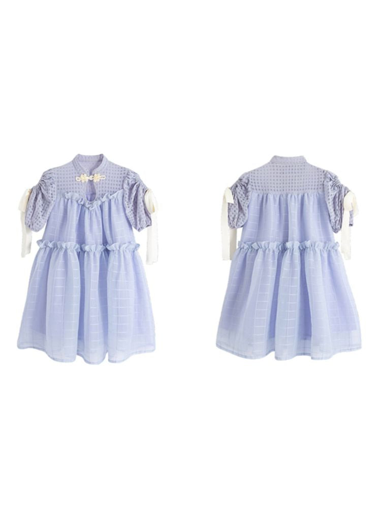 Chinese style bow tie princess dress【s0000001970】