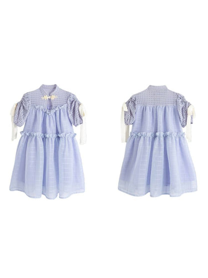 Chinese style bow tie princess dress【s0000001970】