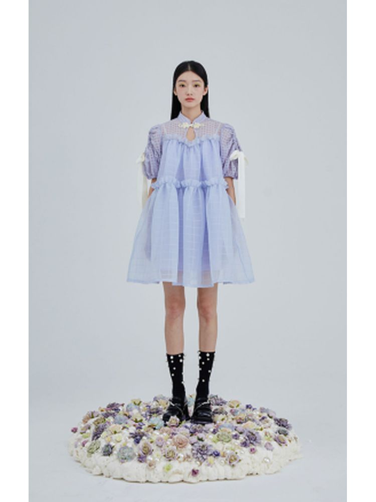 Chinese style bow tie princess dress【s0000001970】