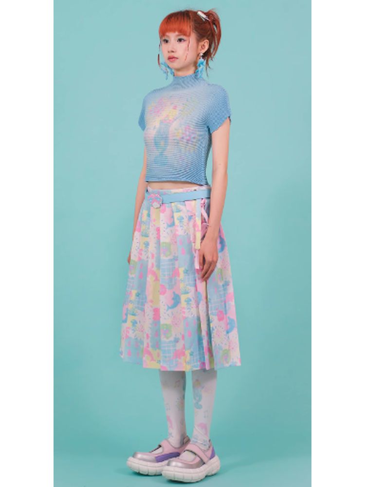 Dolphin cute pleated skirt【s0000002777】