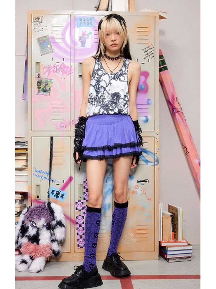 Butterfly Fairy Print Tank Top【s0000002607】