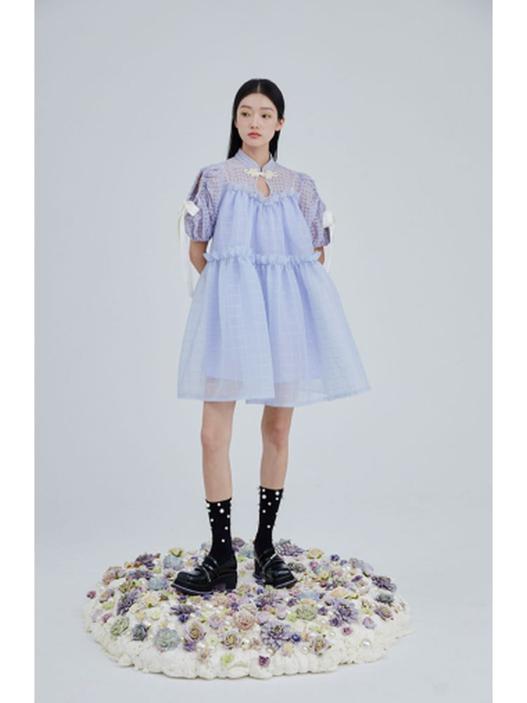 Chinese style bow tie princess dress【s0000001970】
