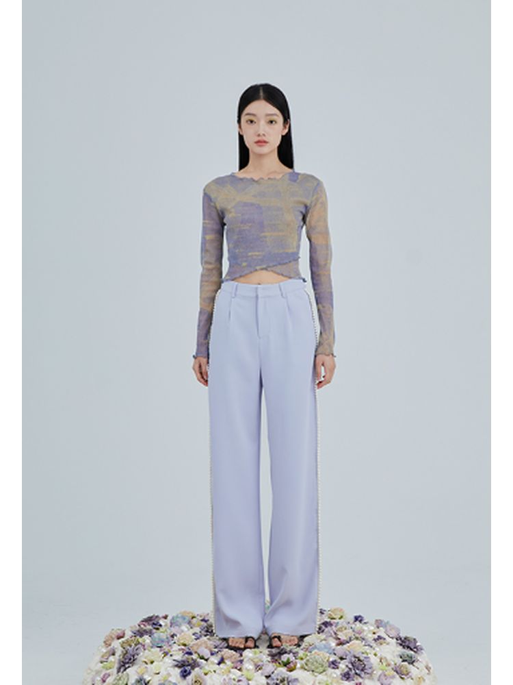 Mesh long sleeves shirt 【s0000001960】