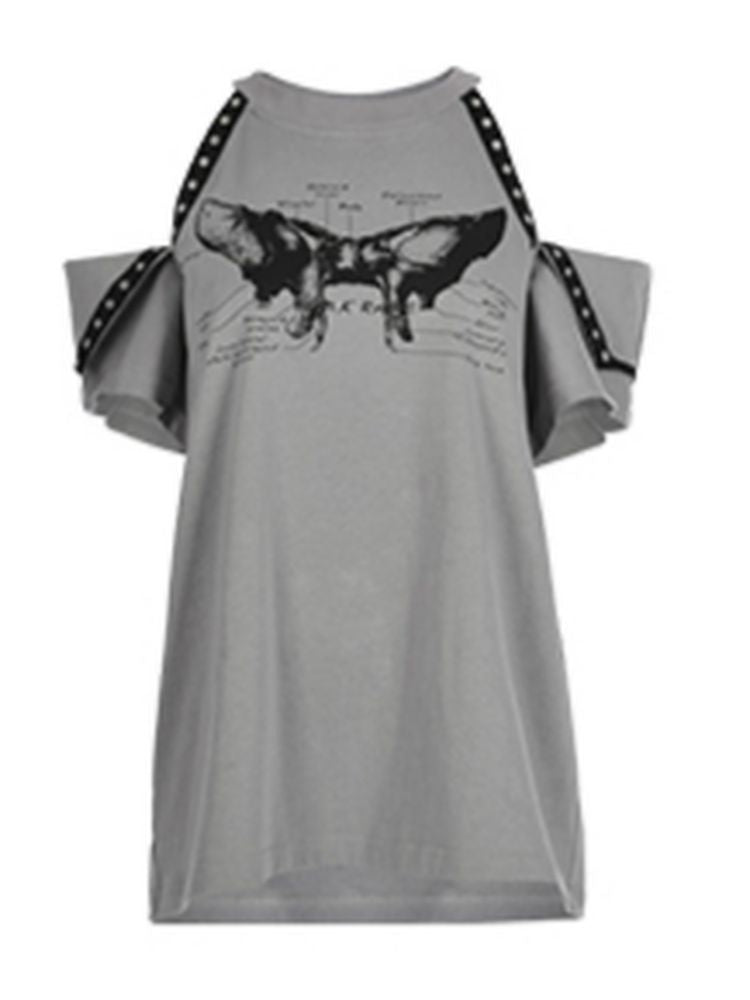 Two-wear design loose t-shirt 【s0000002236】