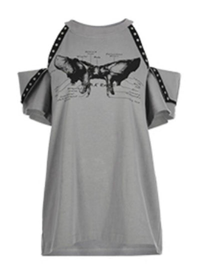 Two-wear design loose t-shirt 【s0000002236】