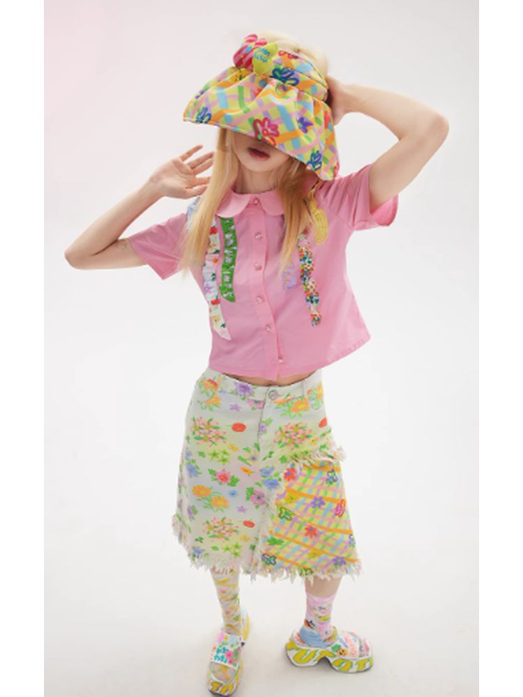 Lace Summer Short Shirt【s0000002758】