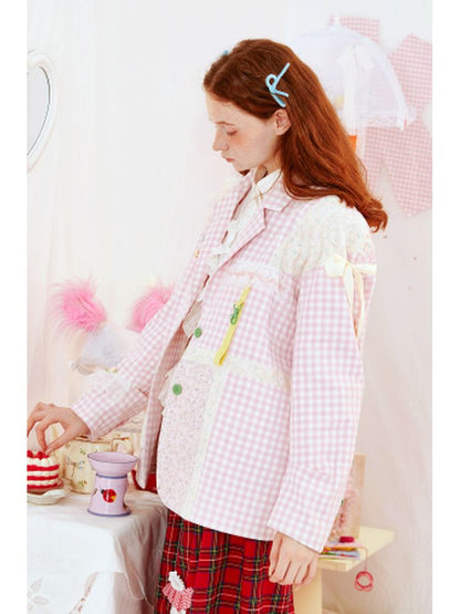 Plaid Suit Jacket【s0000001558】