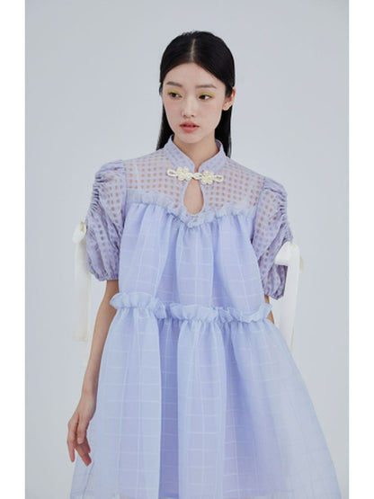 Chinese style bow tie princess dress【s0000001970】