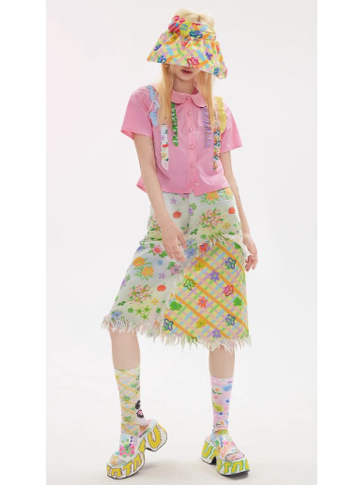 Lace Summer Short Shirt【s0000002758】