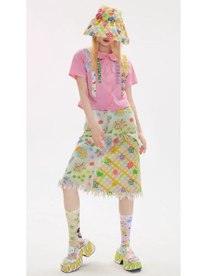 Lace Summer Short Shirt【s0000002758】