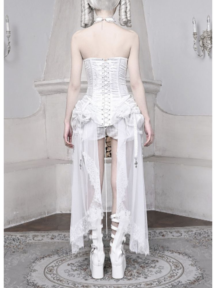 White Birdcage Corset + pants【s0000001813】