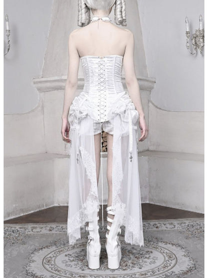White Birdcage Corset + pants【s0000001813】