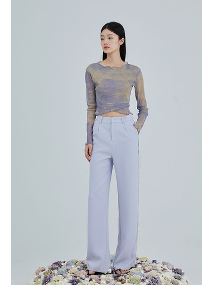 Mesh long sleeves shirt 【s0000001960】