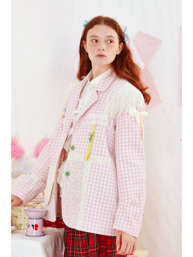 Plaid Suit Jacket【s0000001558】