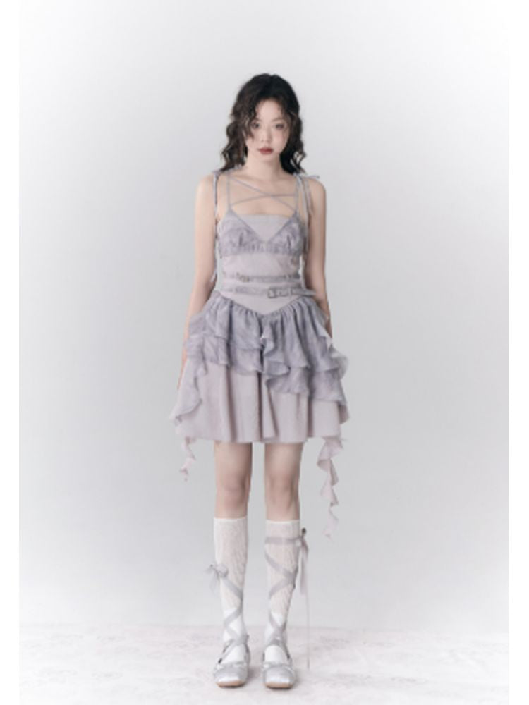 Streamer dress & bust corset【s0000001782】