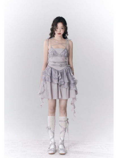 Streamer dress & bust corset【s0000001782】