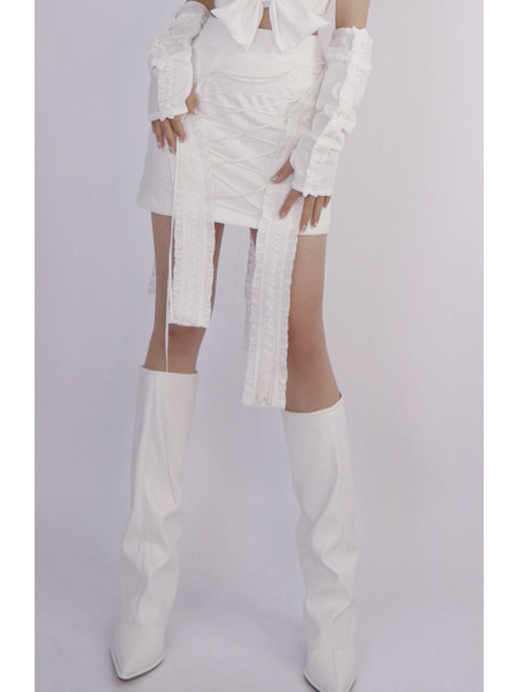 Tight White Skirt【s0000001823】