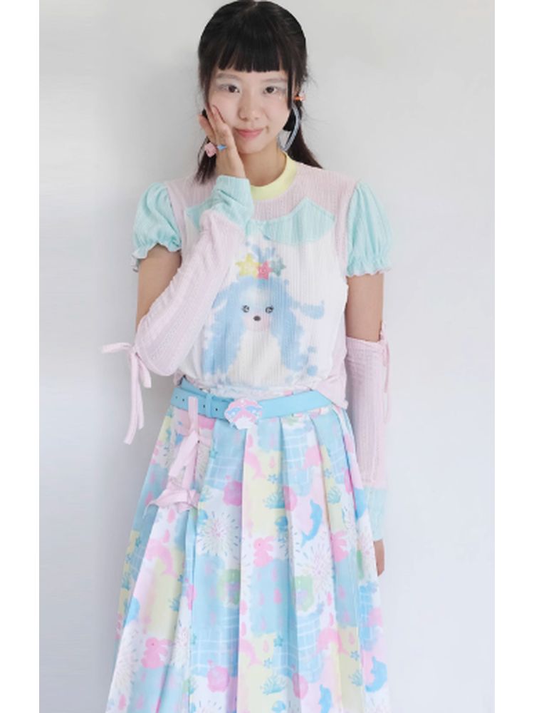 Dolphin cute pleated skirt【s0000002777】