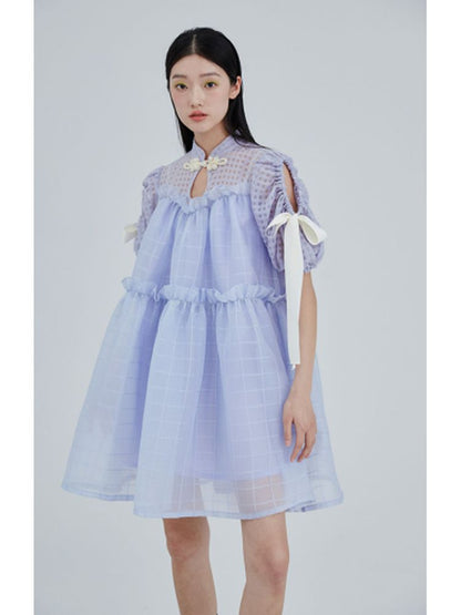 Chinese style bow tie princess dress【s0000001970】