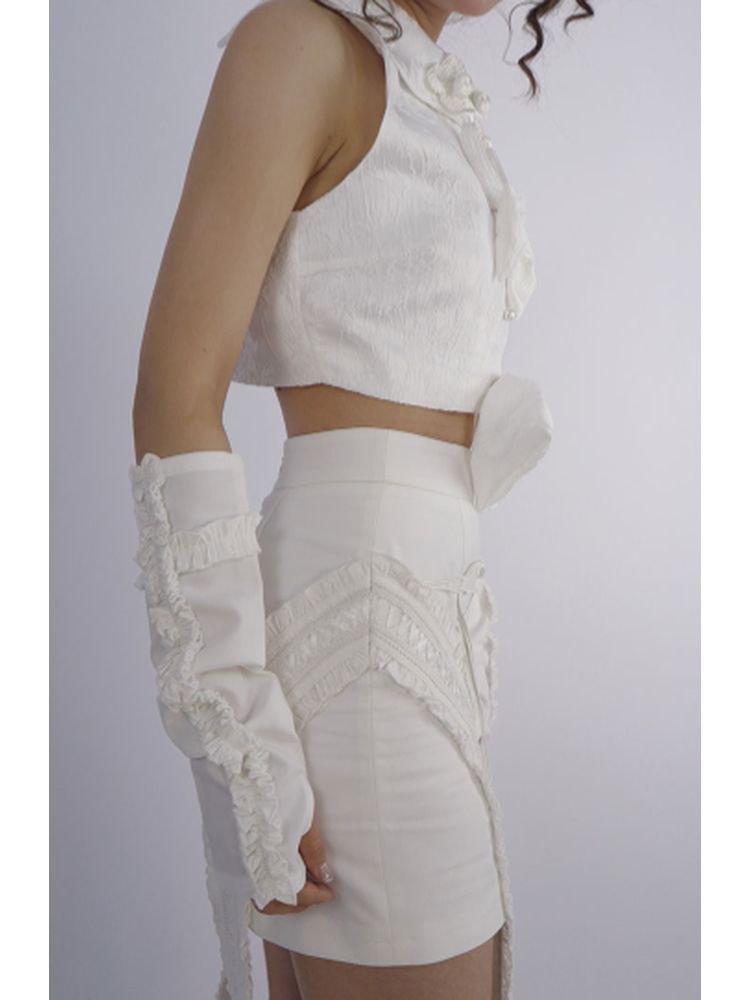 Tight White Skirt【s0000001823】