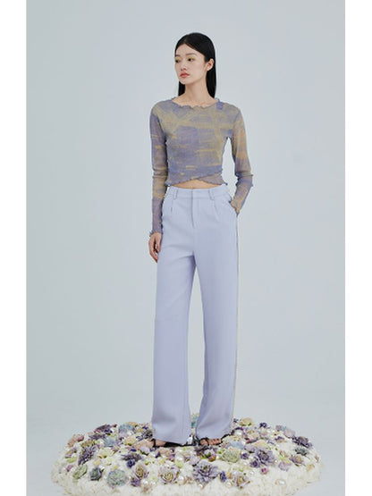 Mesh long sleeves shirt 【s0000001960】