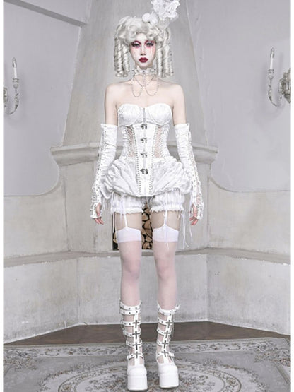 White Birdcage Corset + pants【s0000001813】
