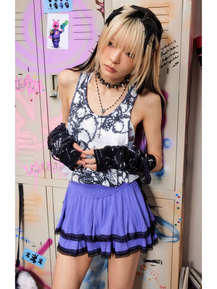 Butterfly Fairy Print Tank Top【s0000002607】