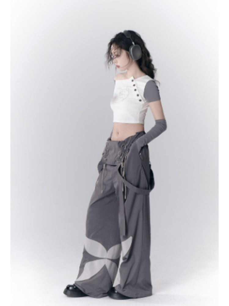 Butterfly overalls【s0000001786】