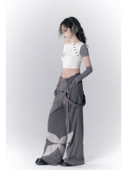 Butterfly overalls【s0000001786】