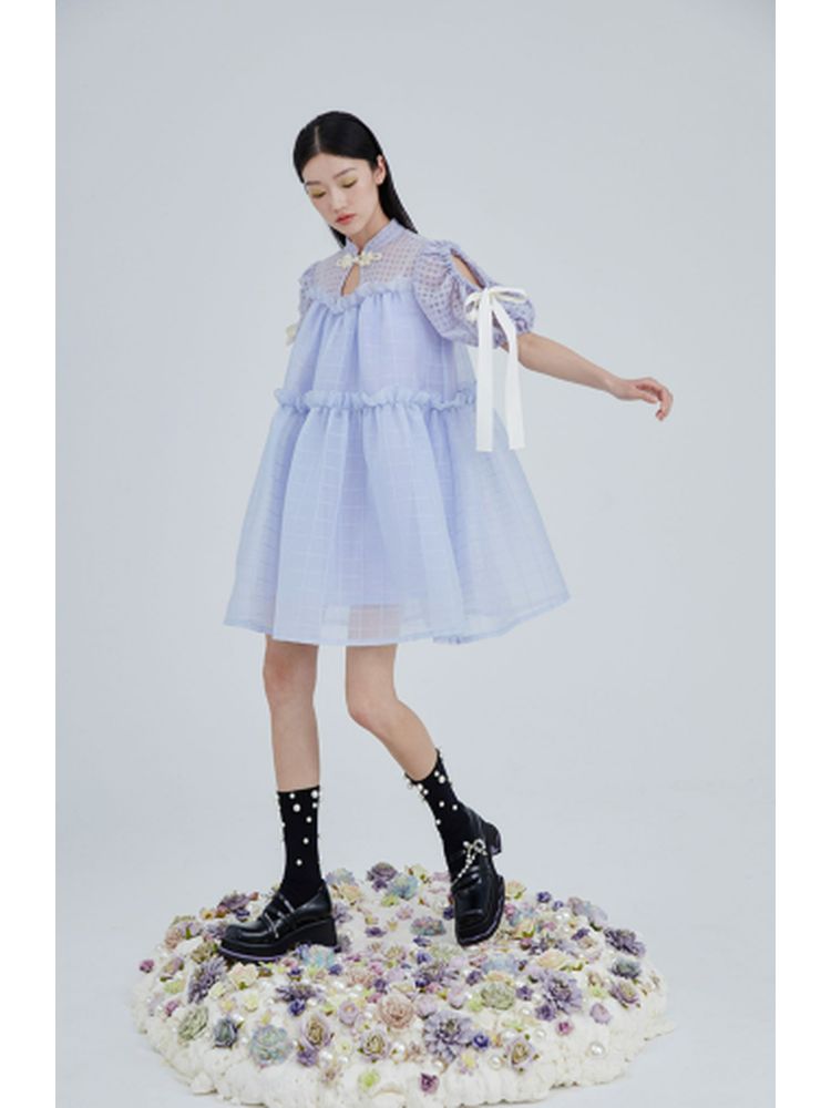 Chinese style bow tie princess dress【s0000001970】