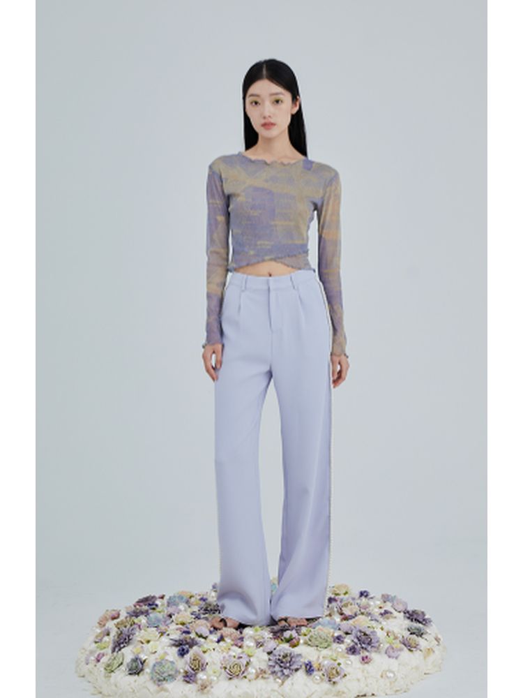 Mesh long sleeves shirt 【s0000001960】