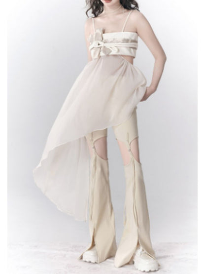 Bowknot Button Dress & Skirt【s0000001780】