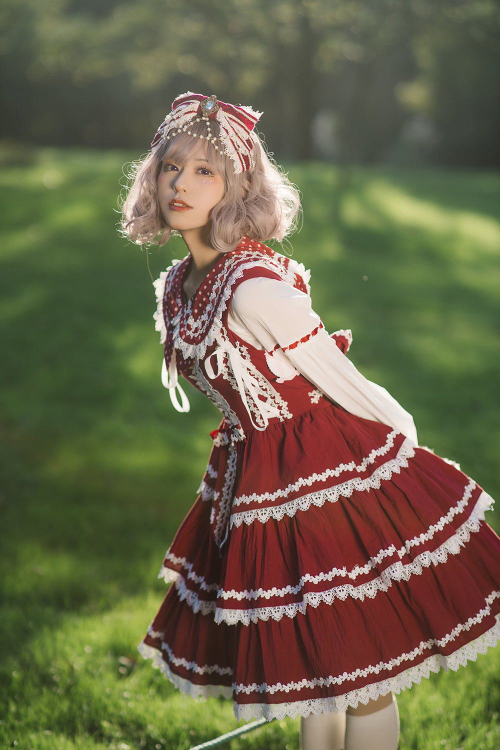 Infanta - Cake Tree - Classic Lolita JSK Dress Tiered Lace Dress