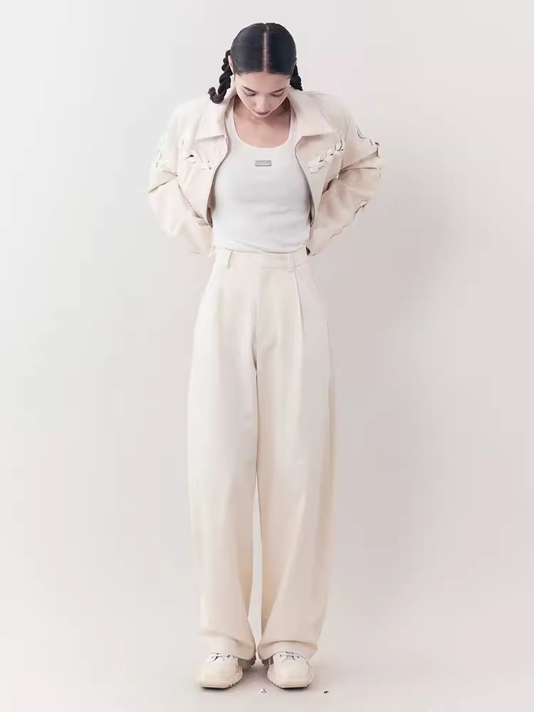 Loose Lazy Cocoon Straight Wide Leg Casual Pants【s0000006391】