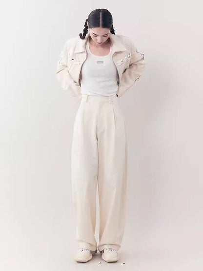 Loose Lazy Cocoon Straight Wide Leg Casual Pants【s0000006391】