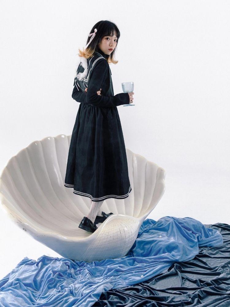 Sailor suit style dress【s0000003605】