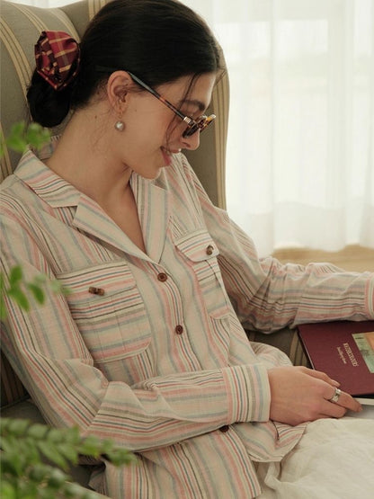 Suit collar Loose pocket Shirt【s0000007496】