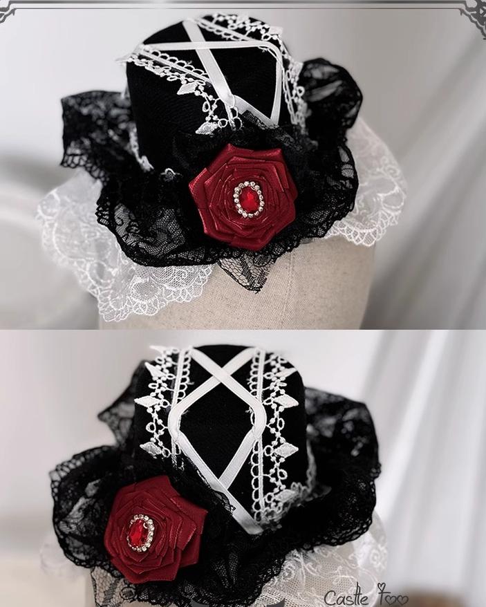 CastleToo - Night Rose - Elegant Ouji Lolita Suits, JSK / Shorts