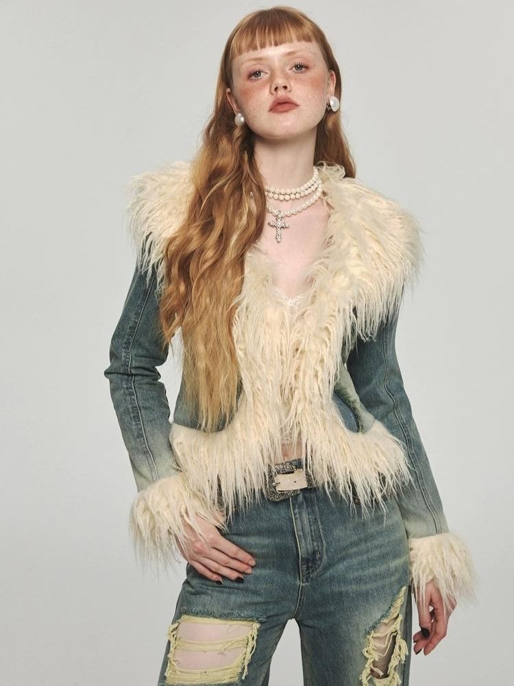 Retro damaged denim jacket【s0000004124】