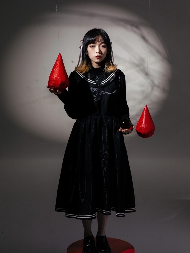 Sailor suit style dress【s0000003605】