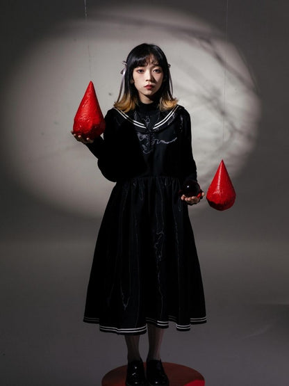 Sailor suit style dress【s0000003605】