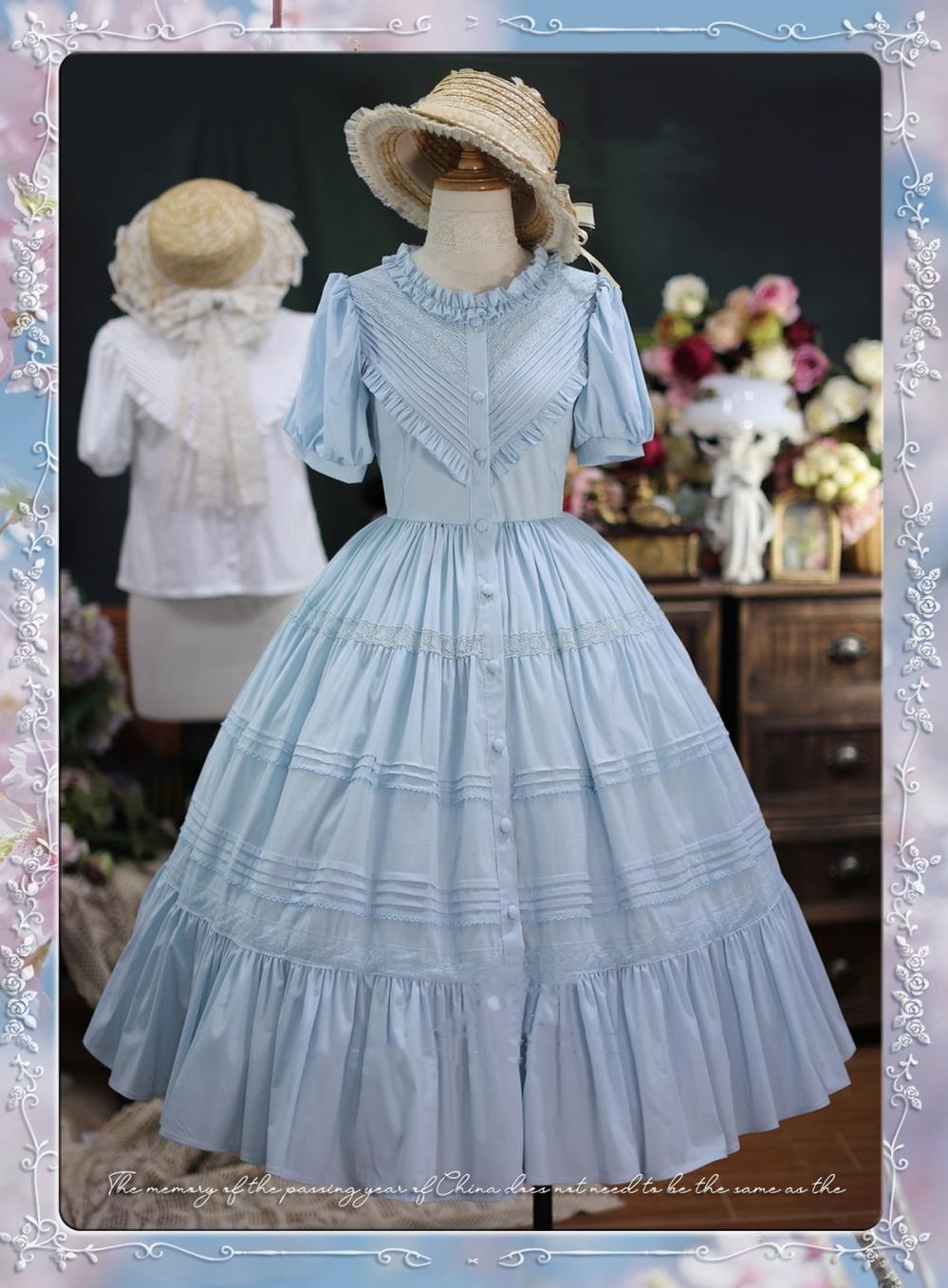 Tiny garden - Elegant Lolita Short Sleeve OP Multicolors