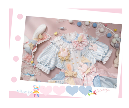 Forest Fluorescent Carps - Ouji Lolita Suit Circus Prince Shorts and OP Dress