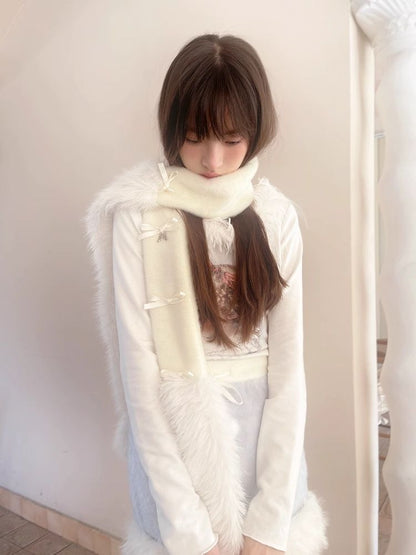 Warm Wide Long Tassel Scarf【s0000004907】