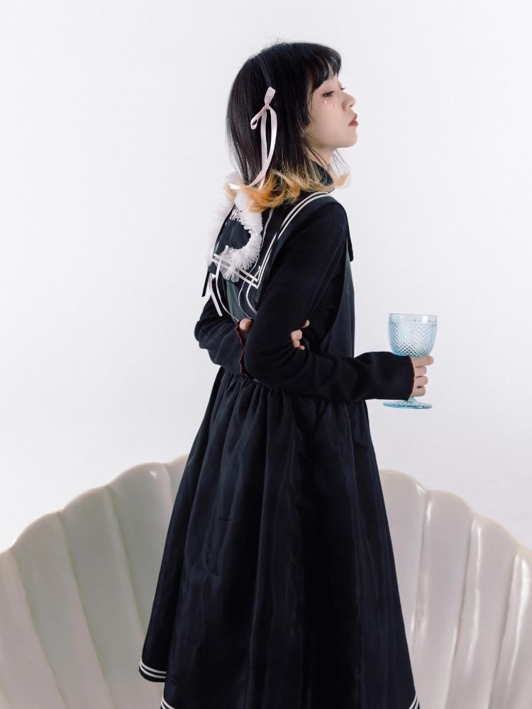 Sailor suit style dress【s0000003605】